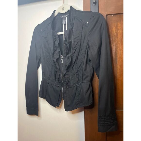 White House Black Market Women’s Black Ruffled Jacket – Size 00 - Picture 1 of 9